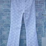 MICHELLE FARMER COLLABORATE LACE WIDE LEG PANTS SIZE 6 White Photo 7