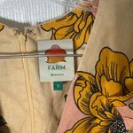 Farm Rio  Cream Delicate Flower Arabesques Premium Linen Midi Dress S Photo 10