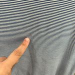 Matilda Jane  M Blue & White Striped Between The Lines Tulle Trim Jersey Dress Photo 3