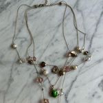 Betsey Johnson NWOT three tiered necklace. Hearts, turtle, frog, enamel Photo 0