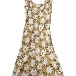 Madewell NWT Angelina Floral Sleeveless Yellow Tan Maxi Slip Dress Size 12 Photo 10