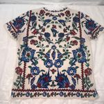 Tory Burch Porcelain Thistle T Shirt Short Sleeve Women’s Large Photo 3