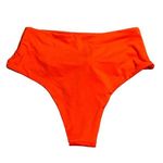 We Wore What Riviera Bikini Bottom Spicy Orange High Waist Self Tie Swim XS NWT Photo 7
