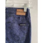 Calvin Klein Women's 24 Navy Python Print Snakeskin Print High Rise Stretch Cig Photo 5