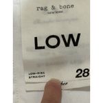 Rag and Bone  Piper Low-Rise Straight Bright white denim size 28‎ Photo 5