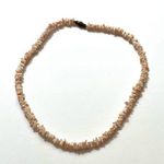 Puka Shell Necklace White Light Pink Surfer VSCO Hawaiian Seashell Beaded Photo 0