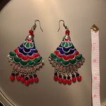 Hand made Chinese earrings Green Photo 1