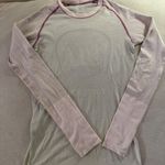 Lululemon Swiftly LS Long Sleeve Clarity Grey Lilac Snow Photo 1