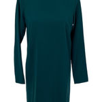 Kimchi Blue  Teal Open Back Long Sleeve Mini Dress Small Photo 0