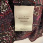 Modcloth  Lightweight Paisley Black Red Flowy Long Sleeve Top Women's size Medium Photo 7