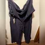 Bardot NWT  kali strapless wide leg‎ linen jumpsuit  XXL Photo 7