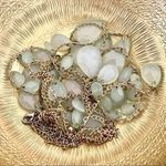 Gold tone 3 tier beaded necklace Photo 1