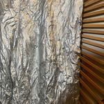 Free People Women’s Silver Metallic Jogger Pants Size M 🩶 Photo 4