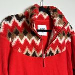 Aerie  Hometown Holiday Quarter Zip‎ Oversized Sweatshirt Size XS Photo 2