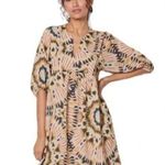 Ba&sh Cleo Mini Dress Tie Dye Oversized Ikat Print Boho Casual Size 1 (XS-2) Photo 0
