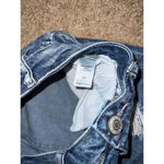 Maurice's  Distressed Denim Mid-Rise Cuffed Jean Shorts Ripped Details Size‎ 5/6 Photo 2