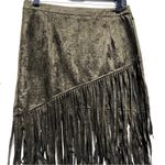 Blush Noir  Green Fringe Skirt Size M Photo 6