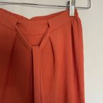 Lulus coral orange wide leg belted pants casual flowy lightweight size XS Photo 2