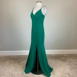 AQUA  Strappy Sleeveless A-Line Evening Gown Colorful Green Size 4 Formal Dress Photo 1