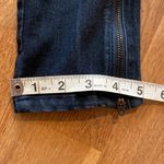 Just Black  Cropped Skinny Ankle Zipper Dark Blue Denim Jeans Sz 25 Midrise Photo 9