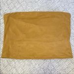 Urban Outfitters  Suede Mustard Cropped Tube Top Photo 4