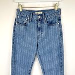 Madewell NEW The Petite Perfect Vintage Crop Jean Pinstripe Edition Blue US 24 Photo 5