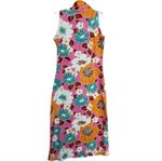Lili Le Rose Floral Print Retro Style Dress Neck Tie Size Medium Photo 1