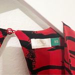 Rixo Adriana Zebra Striped Animal Print Red Black Silk Maxi Dress XS Photo 5