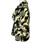 Anthropologie Womens Love Tree Fleece Sherpa Camo Print Pea Coat Jacket Size S Photo 9