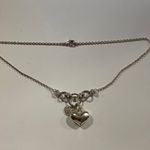 Avon Silver cluster of hearts Heart Pendant charm Necklace choker length Photo 1