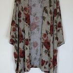 Audrey 3+1 Grey & Rose Short Sleeve Open Cardigan OS Photo 0