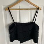 Luvalot Chic Black Women's Crop Top With Spaghetti Straps Size 8 Photo 4
