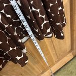 Vintage women’s polka‎ dot Brown and White Patterned Dress size 8 Photo 4