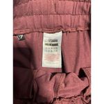 Gymshark burgundy mesh detail ankle joggers track pants women's size small Photo 7