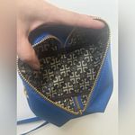 Tory Burch  Blue Makeup Cosmetics Bag Photo 3