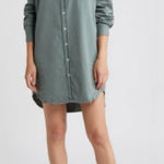 Frank & Eileen  Mary Long Sleeve Shirt Dress Soft Sage Green Sz Small🧡 Photo 0