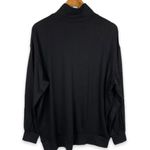 Three Dots  Black Quarter Zip Pullover Size Medium Photo 3