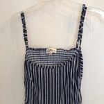 Derek Heart  Blue Striped Jumpsuit Photo 0