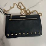 Rampage Beautiful soft leather black shoulder bag with gold rope straps. NWOT. Photo 4