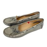 L.L.Bean  Bronze Leather Loafer Moccasins Sz 8 Photo 3