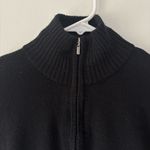 Smartwool 1/4 Zip Pullover Black with Pink Swirls 100% Merino Wool Outdoor Photo 2