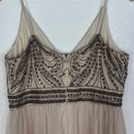 BHLDN  Anthropologie Vilette Strappy Maxi Dress in Oyster NWT Size 8 Photo 6