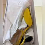 Yellow Slingback Heels Size 9 Photo 8