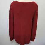 Taylor & Sage  deep red scoopneck tunic sweater size large Photo 4