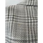 Liz Claiborne Vintage  Grey and cream Plaid check single button Blazer Size 14 Photo 11