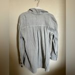 Free People  all about the‎ feels button down top tunic shirt sz large in grey Photo 6