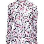 New York & Co. Collared Roll Tab Long Sleeve High-Heel Shoes Shirt Blouse XS Photo 2