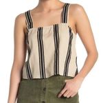 Noisy May Striped Linen Tank Top Shirt Blouse NWT Photo 0
