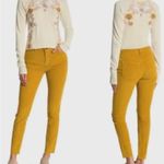Free People  mustard raw hem corduroy jeans Photo 1