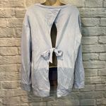 Vimmia NWT Women's Small 1206 Soothe Tie Back Pullover Periwinkle Sweatshirt Photo 7